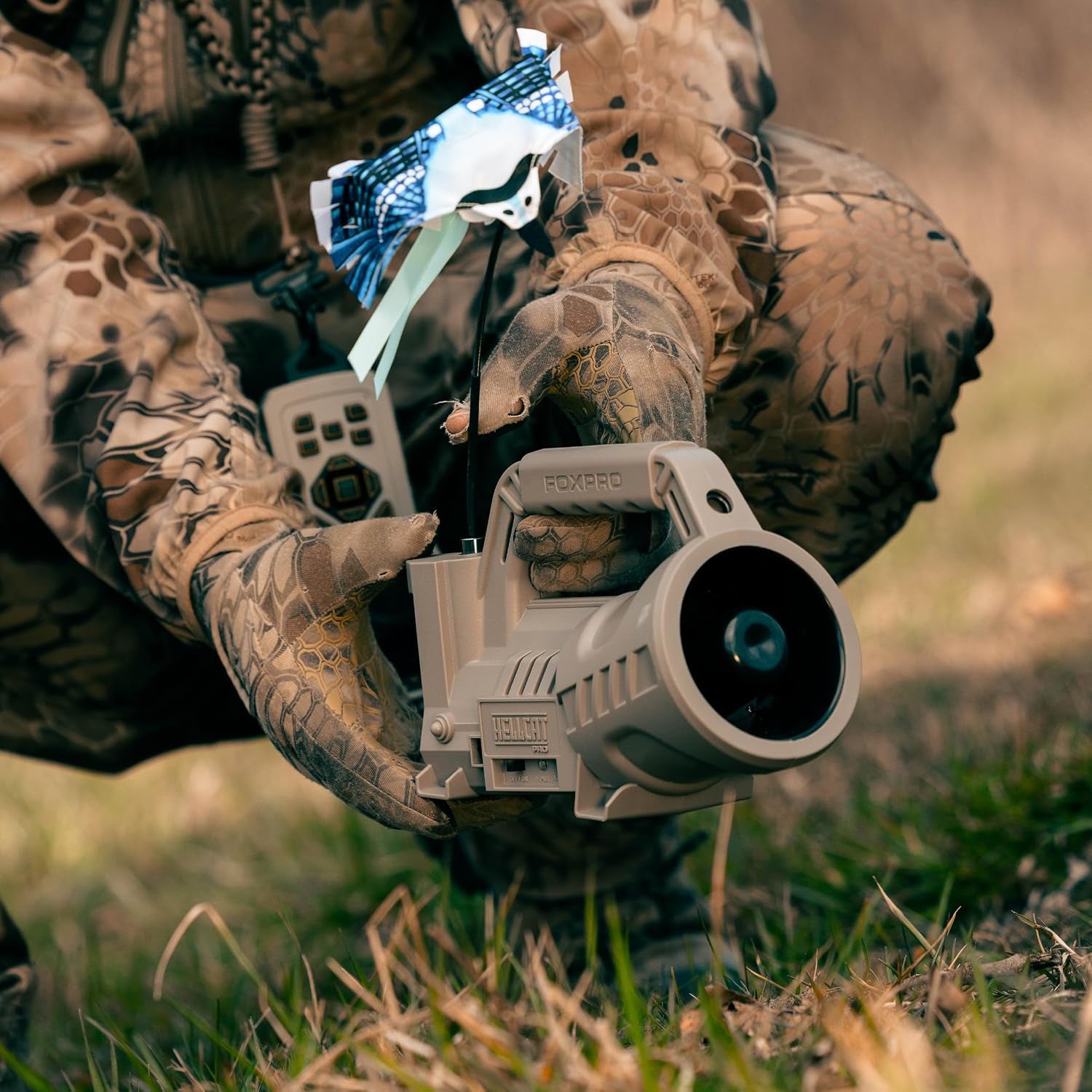 Hellcat PRO American Made Electronic Predator Call Remote Operated and Programmable Coyote, Fox, Hog Call for Hunting