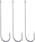 100 Pack Extra Long Shank Aberdeen Fishing Hooks - Perfect for Crappie, Bass, Bream, Bluegill & Panfish!