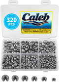 200/320Pcs Split Shot Fishing Weights Sinkers, 5/6 Sizes