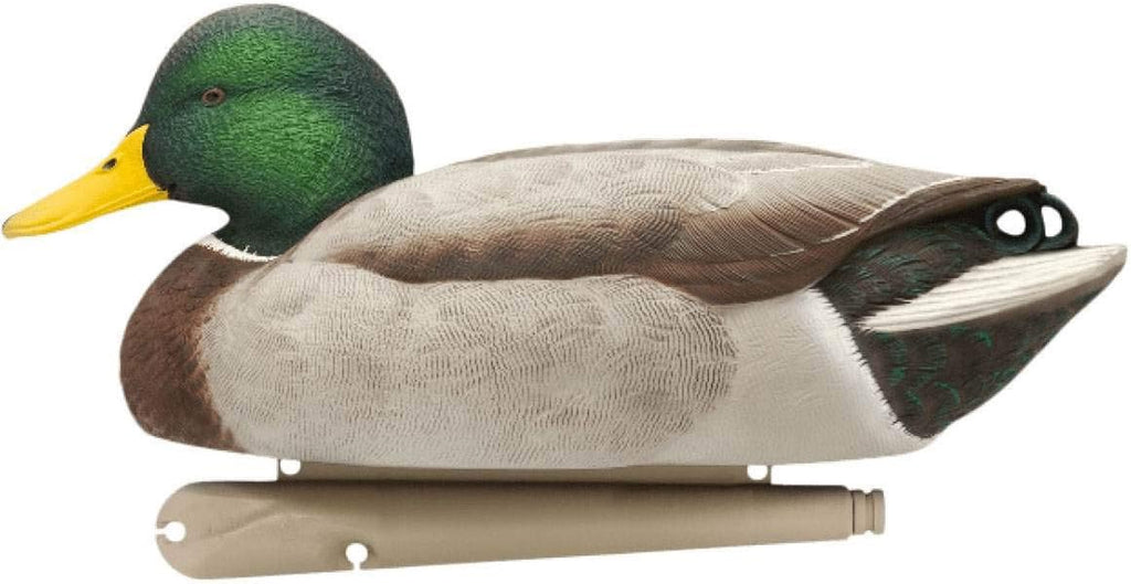 Avian X Topflight Realistic Open Water Mallard Duck Decoys with Weight-Forward Swim Keel Set of 6 (Multicolor)