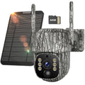 4G LTE Solar Trail Camera Cellular Live Feed 2.5K 360° View Game Camera Auto Tracking No Wifi Needed for Hunting&Outdoor Security