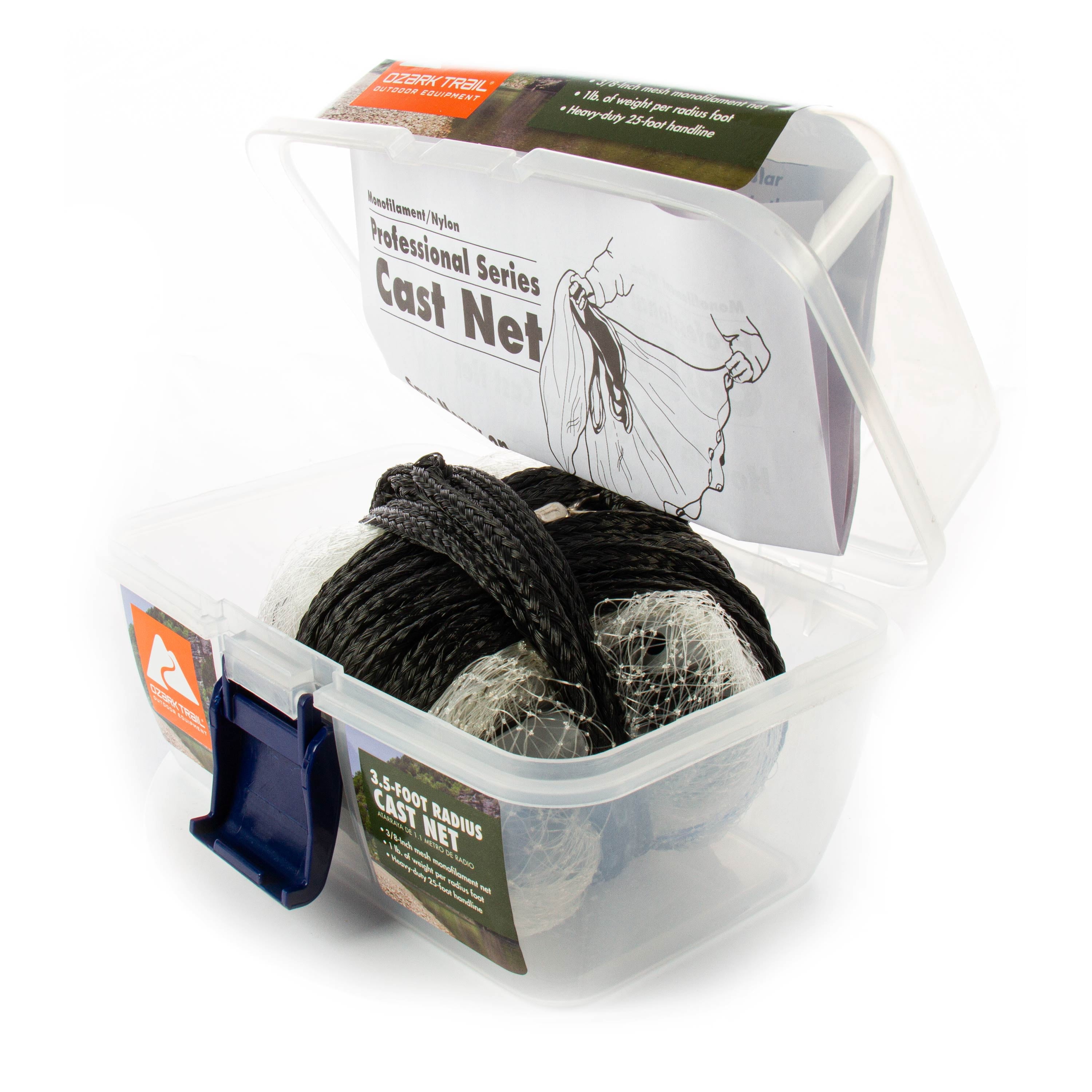 Pro Series 3/8 in Mesh 3.5 Ft Radius Cast Net for Bait Fishing