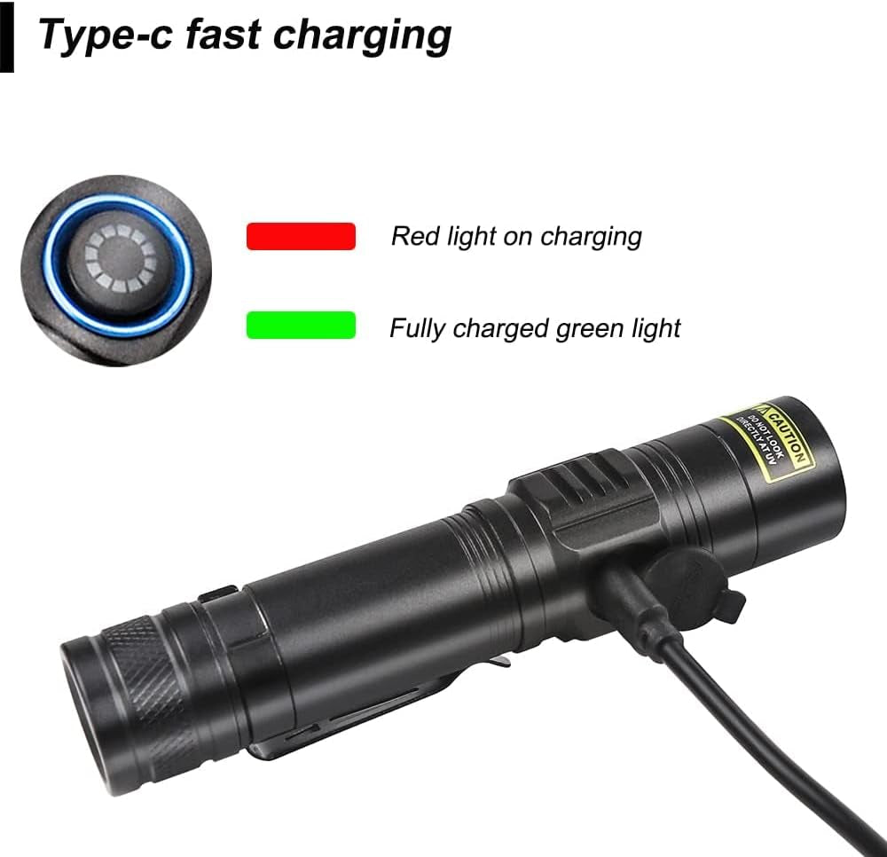 Rechargeable Blood Tracking Light for Hunting, Flashlight for Blood Trails