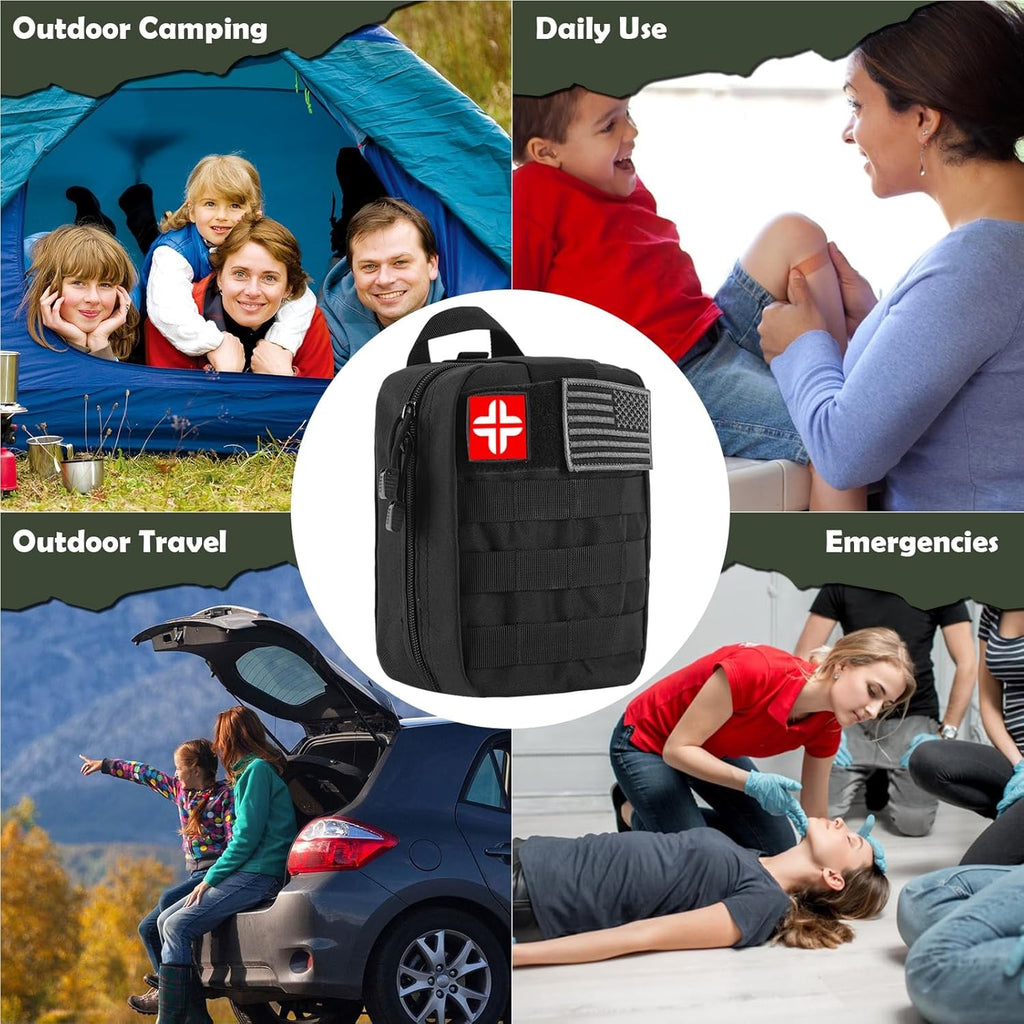 320 PCS Survival Kit First Aid Kit Emergency Gear Camping Outdoor 80 Character