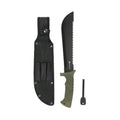 10" Sawtooth Machete with Sheath and Fire Starter