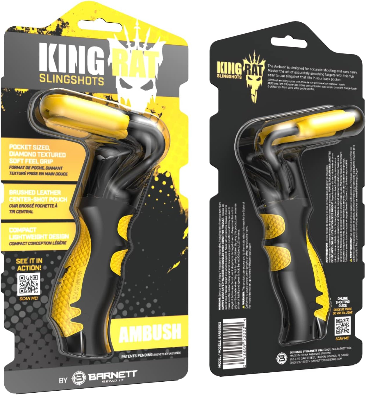 - King Rat Slingshots, Black Widow & Ambush Slingshots - Different Bundle Options