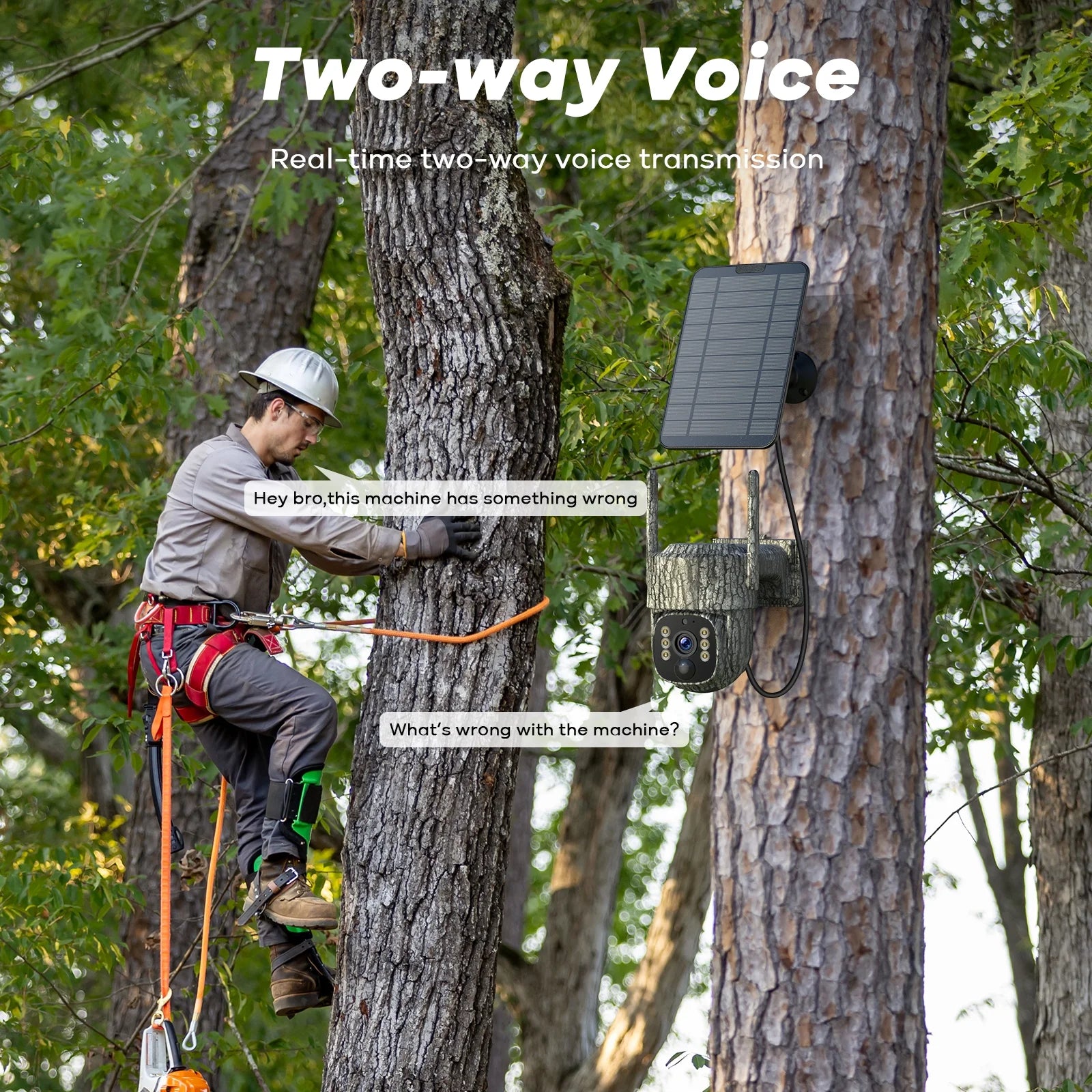 4G LTE Solar Trail Camera Cellular Live Feed 2.5K 360° View Game Camera Auto Tracking No Wifi Needed for Hunting&Outdoor Security