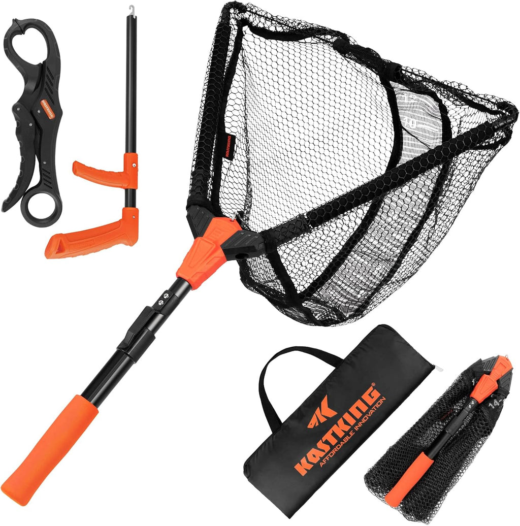 Pontus Floating Fishing Landing Net with Built-In Length Scale