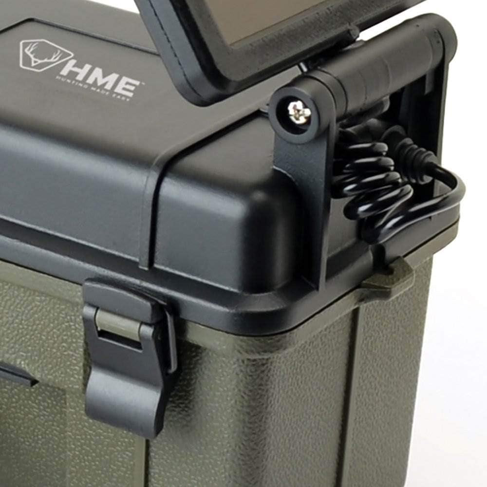 Trail Camera 12V/Solar Auxiliary Power Pack Durable Weather-Resistant Housing Easy Installation & Versatile Compatibility, Black