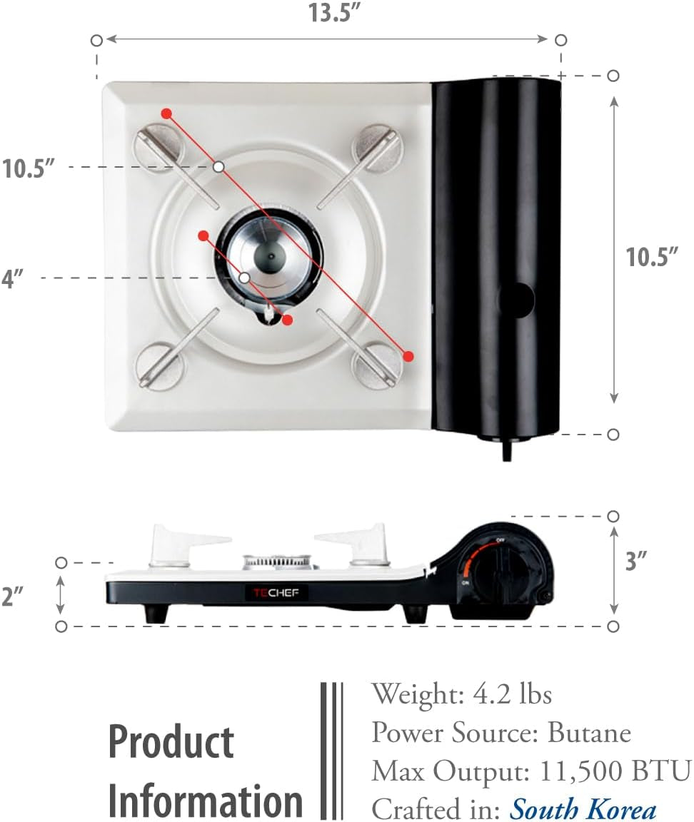 - AGNI Portable Butane Gas Stove Burner, Camp Stove, Made in Korea