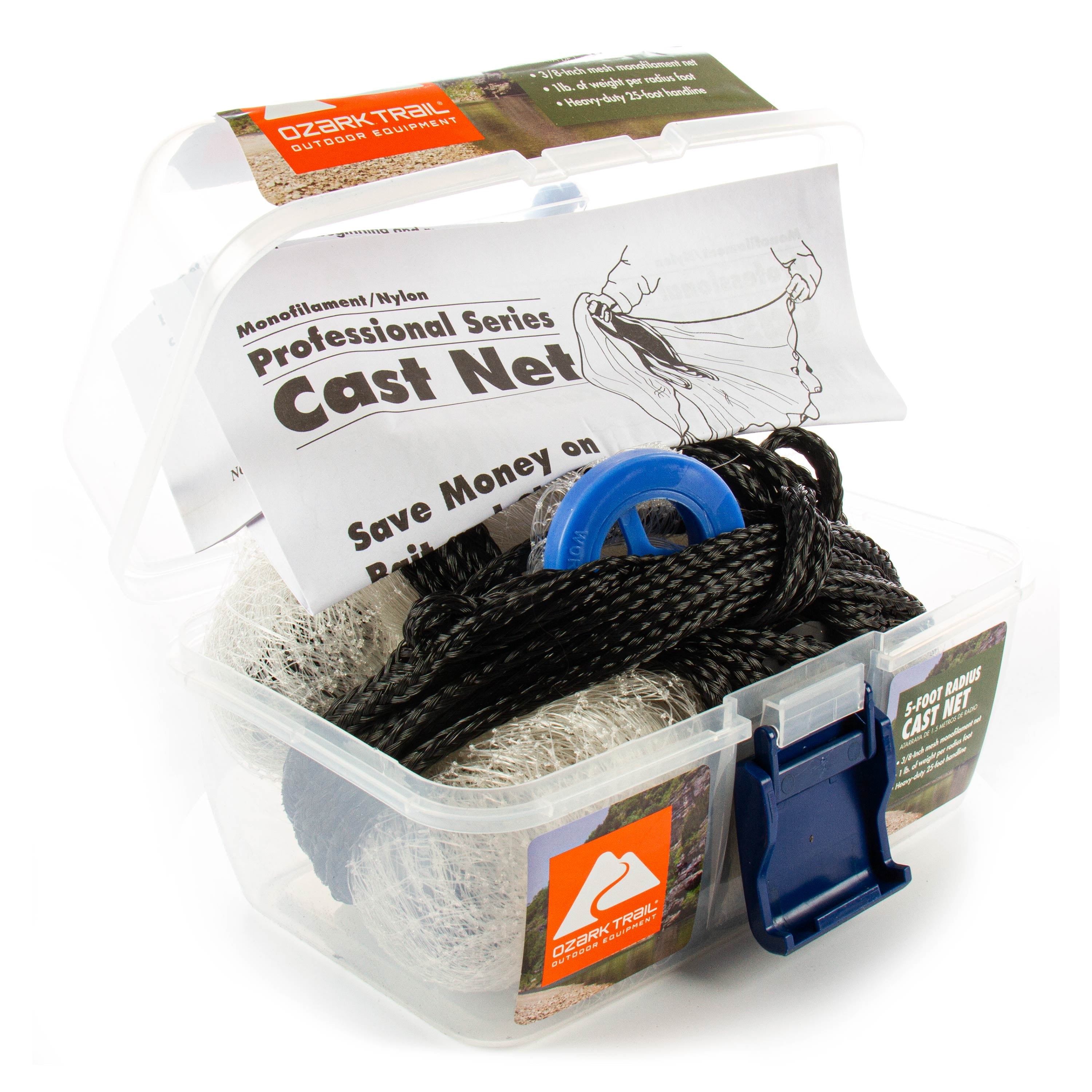 5-Foot Pro Series Cast Fishing Net with 3/8-Inch Mesh