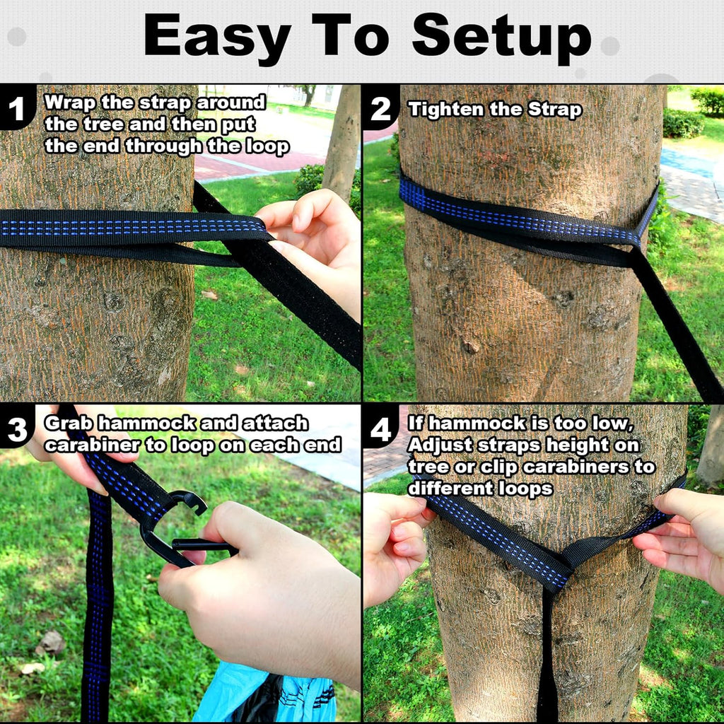 Camping Hammock Double Portable Hammocks Camping Accessories and Camping Gear,Great for Hiking,Outdoor,Beach,Camping