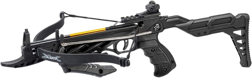 80Lbs Black Self Cocking Hunting Crossbow 225+ FPS + 3Pc Arrows Bow New