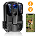 Wifi Bluetooth Trail Camera 1296P 20MP Game Deer Camera Infrared Night Vision Waterproof PIR Sensors Motion Activated Trail Cam for Hunting Wildlife Monitoring Home Security 2.0" LCD Screen
