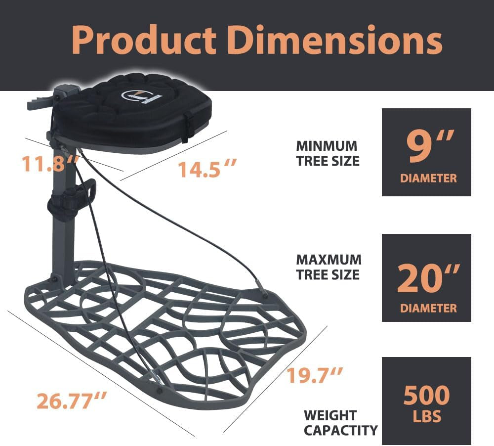 Aluminum Hang on Tree Stand Deer Stand Hunting for Deer Hunting