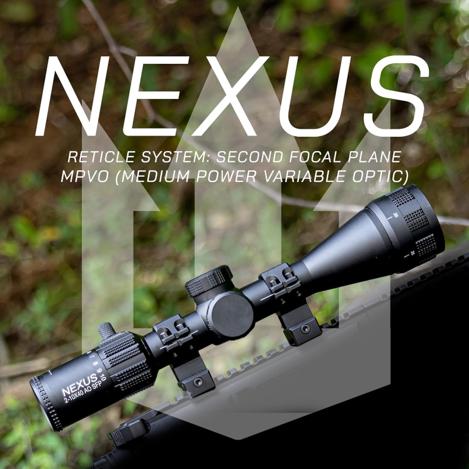 Nexus 2-10X40 MPVO Rifle Scope - AO SFP Hunting Optic
