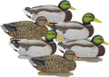 Legacy Magnum Mallard Duck Decoys for Waterfowl Hunting | Durable Ultra Realistic Foam Filled Decoys | 2 Active & 2 Rester Drakes & 2 Rester Hens | Flocked Heads or Non-Flocked | 6Pk