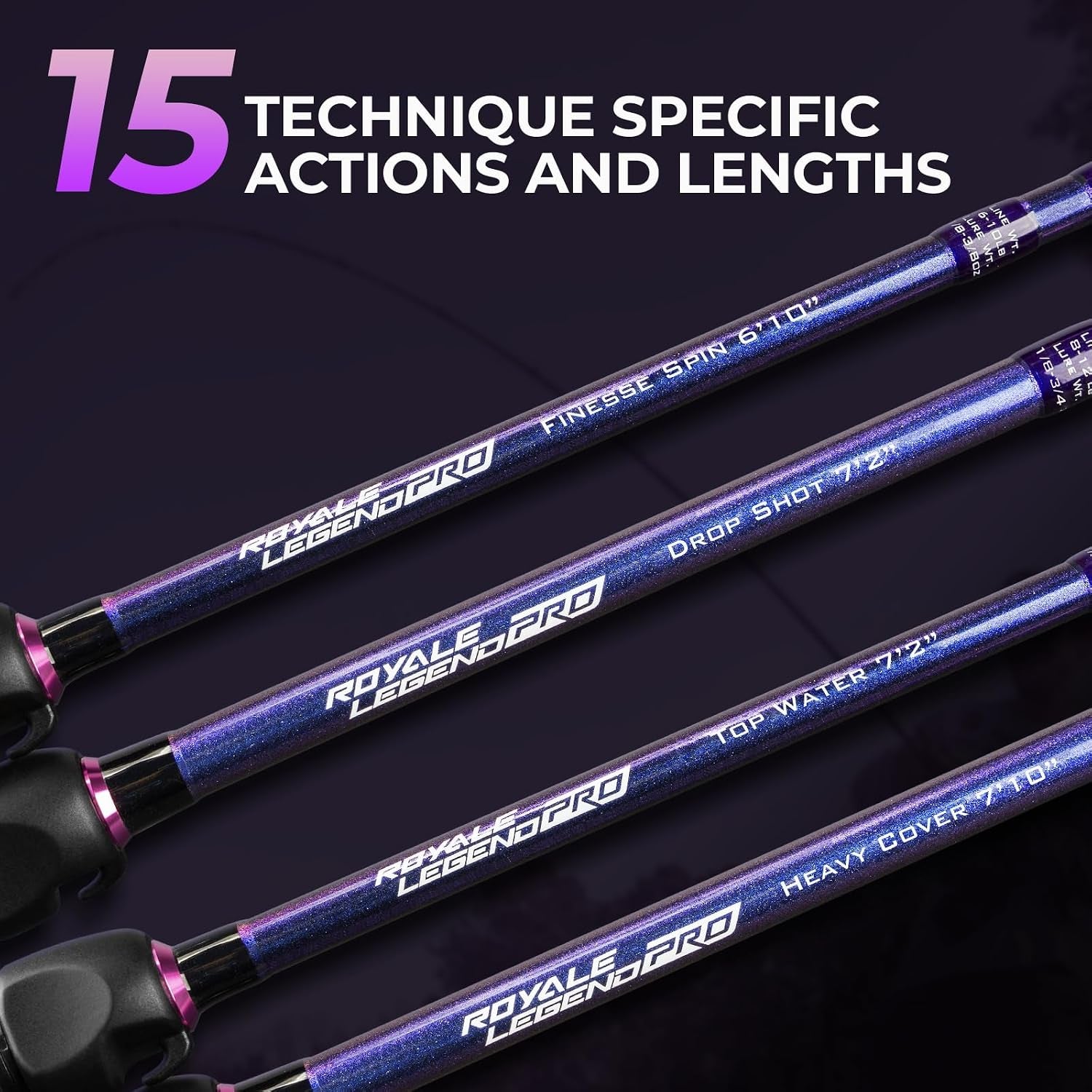 Royale Legend Pro Twin-Tip Spinning & Casting Fishing Rods