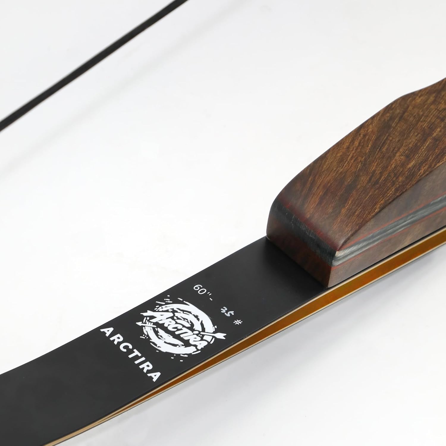 Archery Recurve Bow Takedown Traditional Hunting Bow 30-60Lb with Bamboo Core Limbs and Wooden Riser for Adults Beginner Target Practice 60 Inches