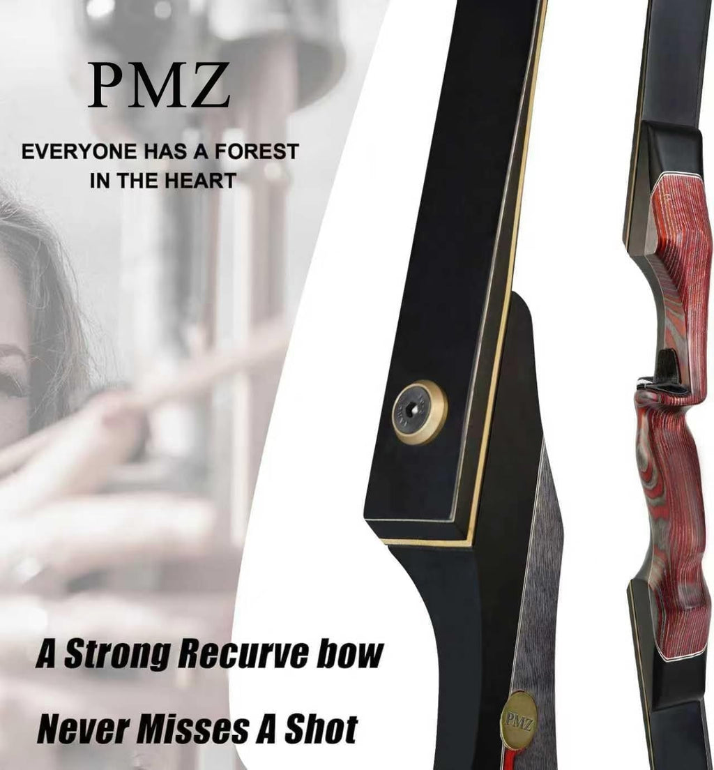 60'' Recurve Bow and Arrow Set Archery Hunting Bows Wooden 20-60Lbs