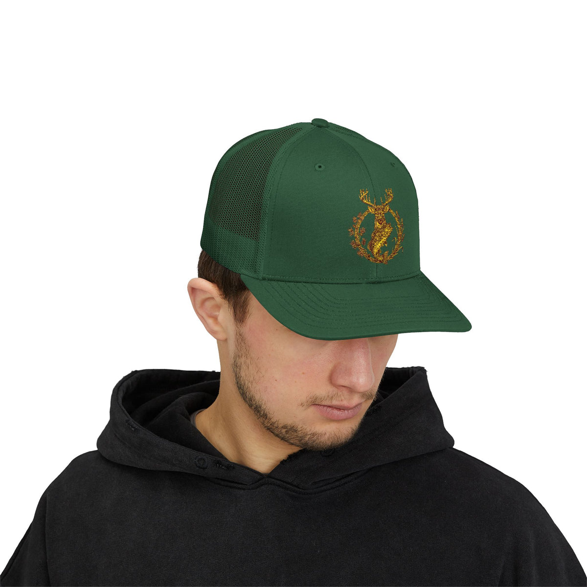 Trucker Cap — Glitter Deer Antler Emblem