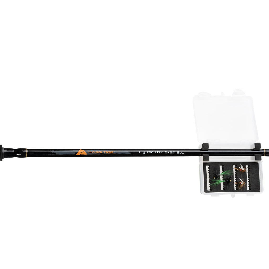 8Ft Fly Fishing Rod and Reel Combo with Flies and Fly Box