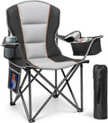 Folding Camping Chair, Oversized Heavy Duty Chairs, Black