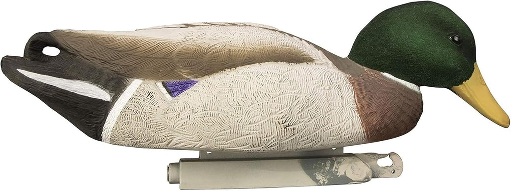 Magnum Mallard Duck Decoys | High Contrast Visibility | Unsinkable with Swivel Heads | Flocked, Painted, or Flocked Heads with Bag | Foam Filled, | Easy Setup, Weighted Keels | 6 Count