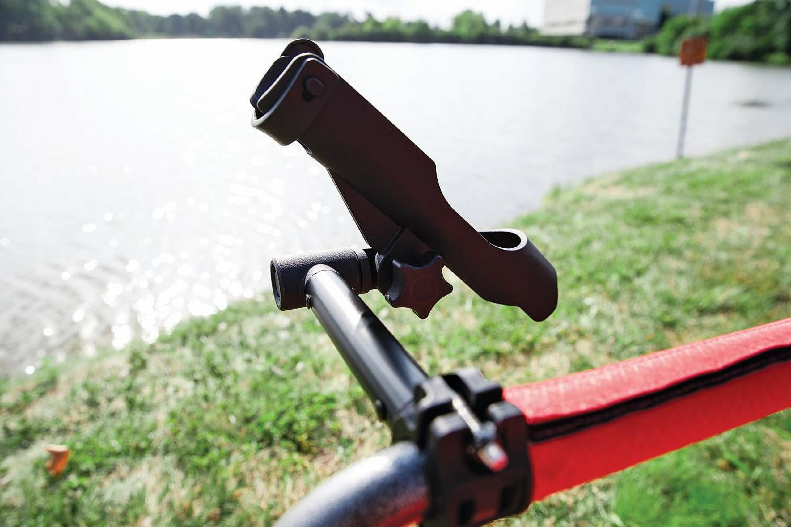 Universal Fishing Rod Holder Chair Attachment, Black