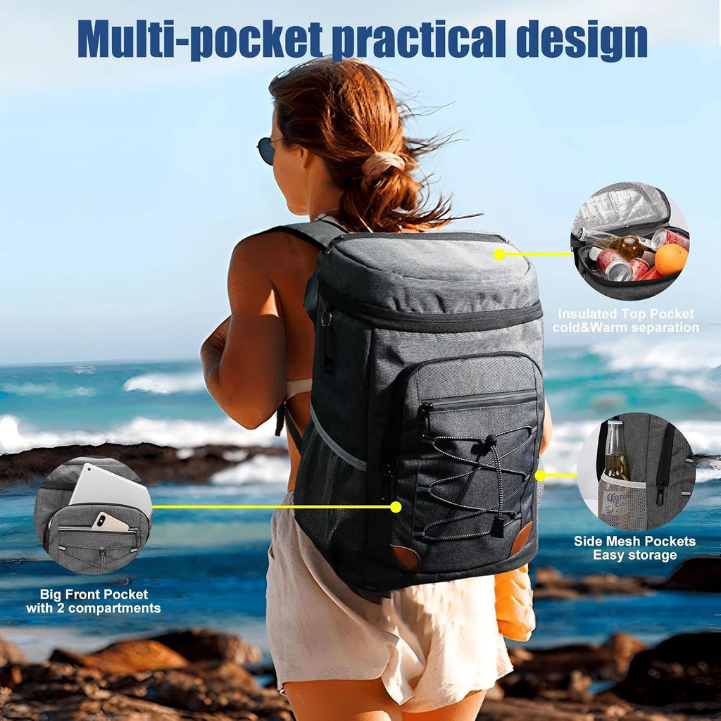 Backpack Cooler Insulated Leakproof, Soft Cooler for Outdoor Camping Hiking
