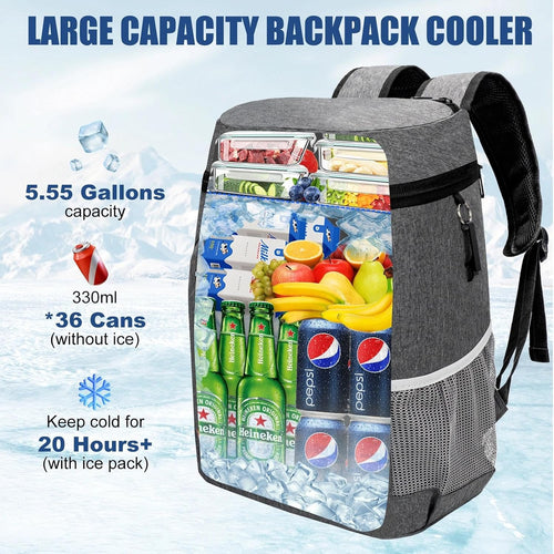 Backpack Cooler Insulated Leakproof, Soft Cooler for Outdoor Camping Hiking