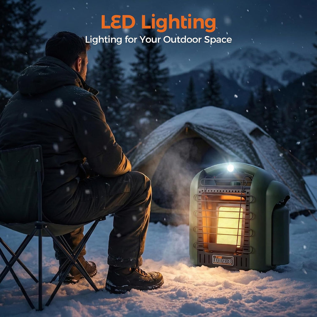 Propane Heater for Patio, 6000 BTU Portable Heater Outdoor Use Propane, Outdoor Space Heater for Camping