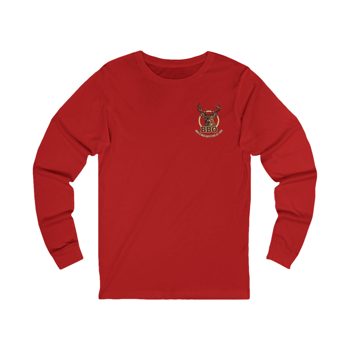 BBQ Buck Long Sleeve Tee — Deer Hunter BBQ Graphic Shirt