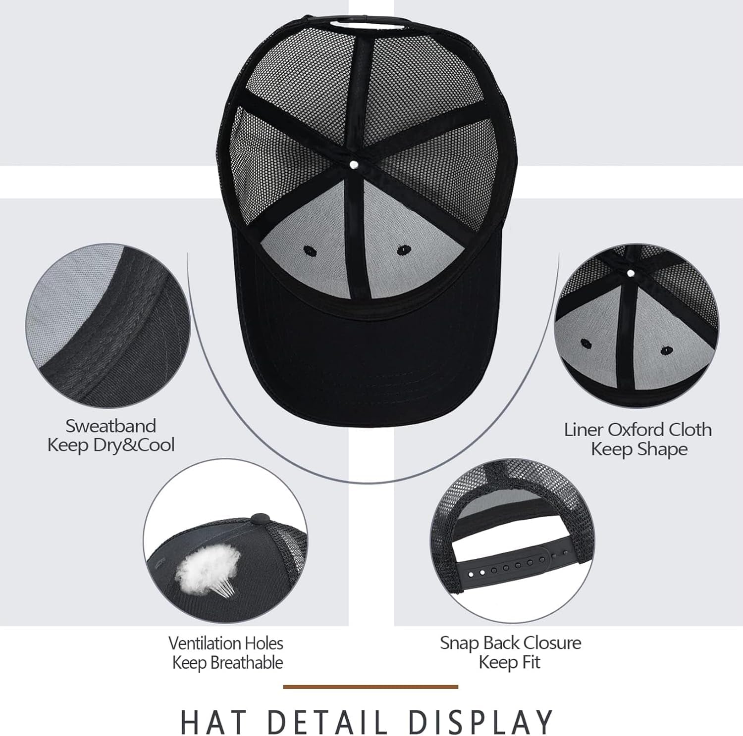 Funny Hats for Mechanics - Mechanic Gifts for Men - Mesh-Back Trucker Hat Brithday for Men