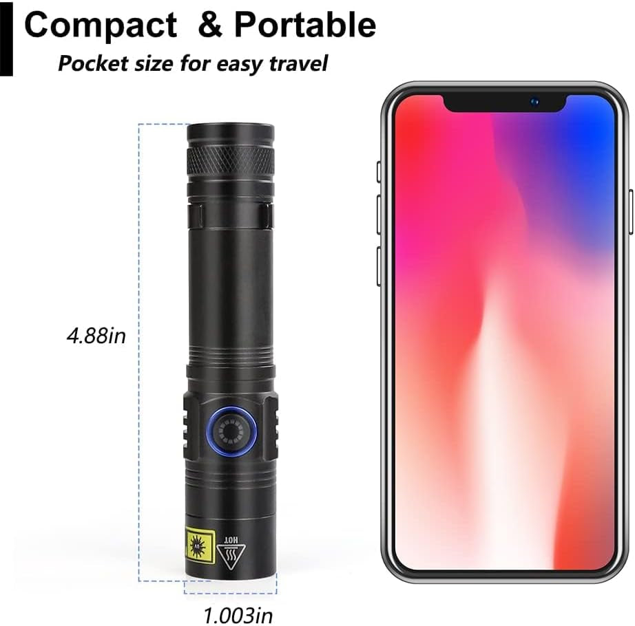 Rechargeable Blood Tracking Light for Hunting, Flashlight for Blood Trails