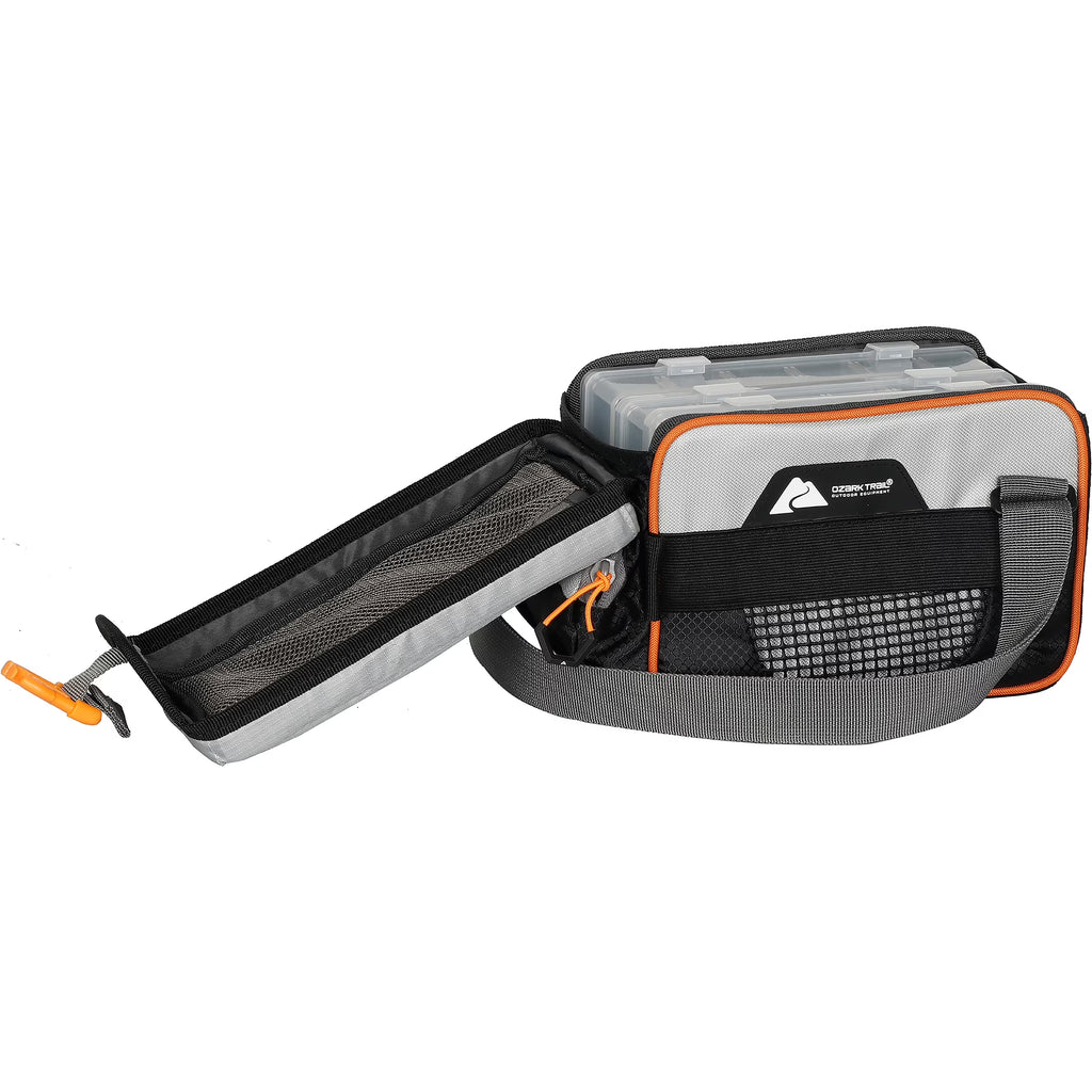 3500 Tackle Bag with Trays, Polyester, Gray