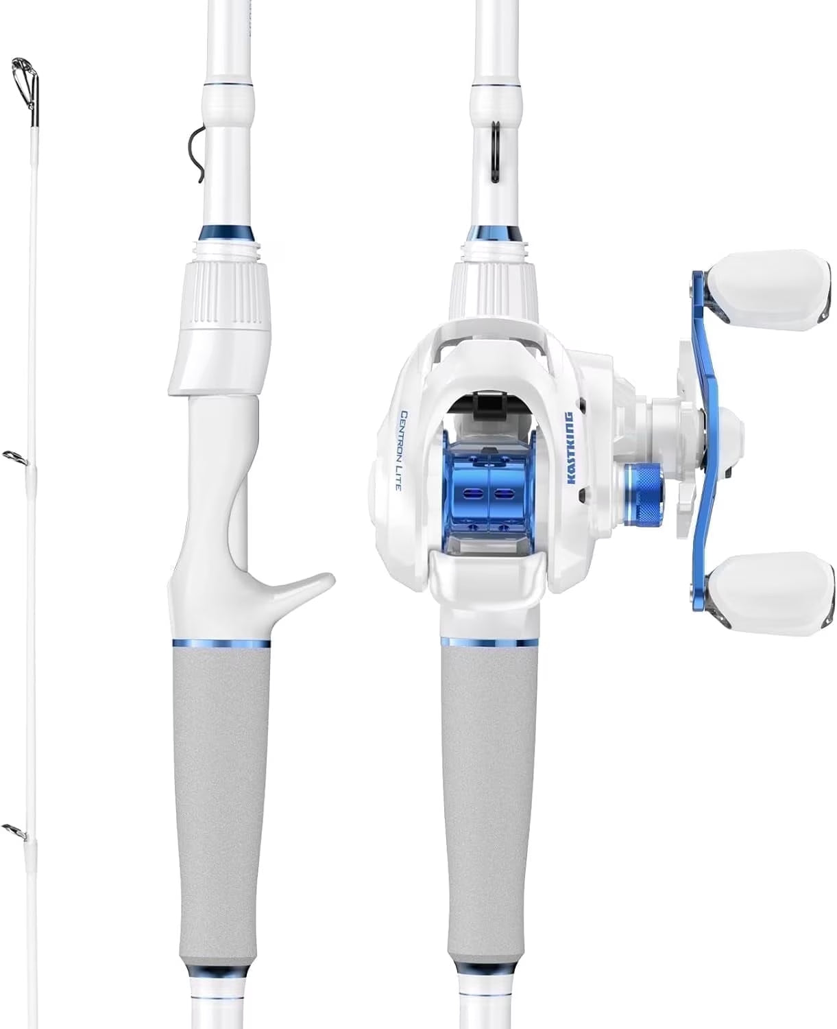 Baitcaster Fishing Rod and Reel Combo,Cast-6'0" Medium- Right Handed, SS Guides-Centron Lite