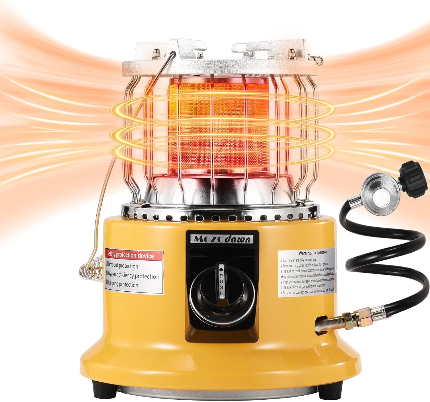 2 in 1 Propane Heater & Stove, 13000 BTU Portable Propane Heater with Handle, Outdoor Heater Gas Stove for Patio, Camping, Tent, Ice Fishing, Garage