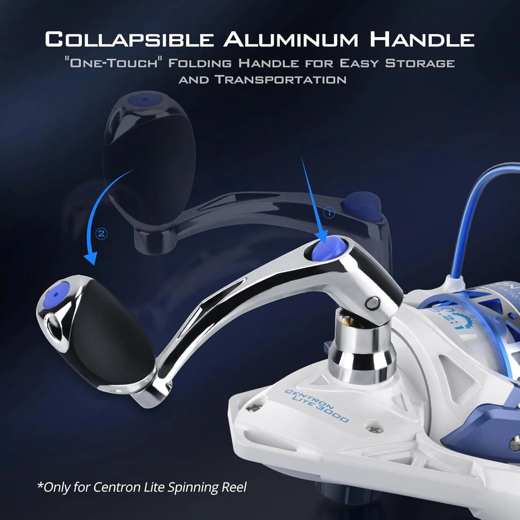 2000 Spinning Reels, 17.5Lbs,5.2:1 -Centron Lite-White