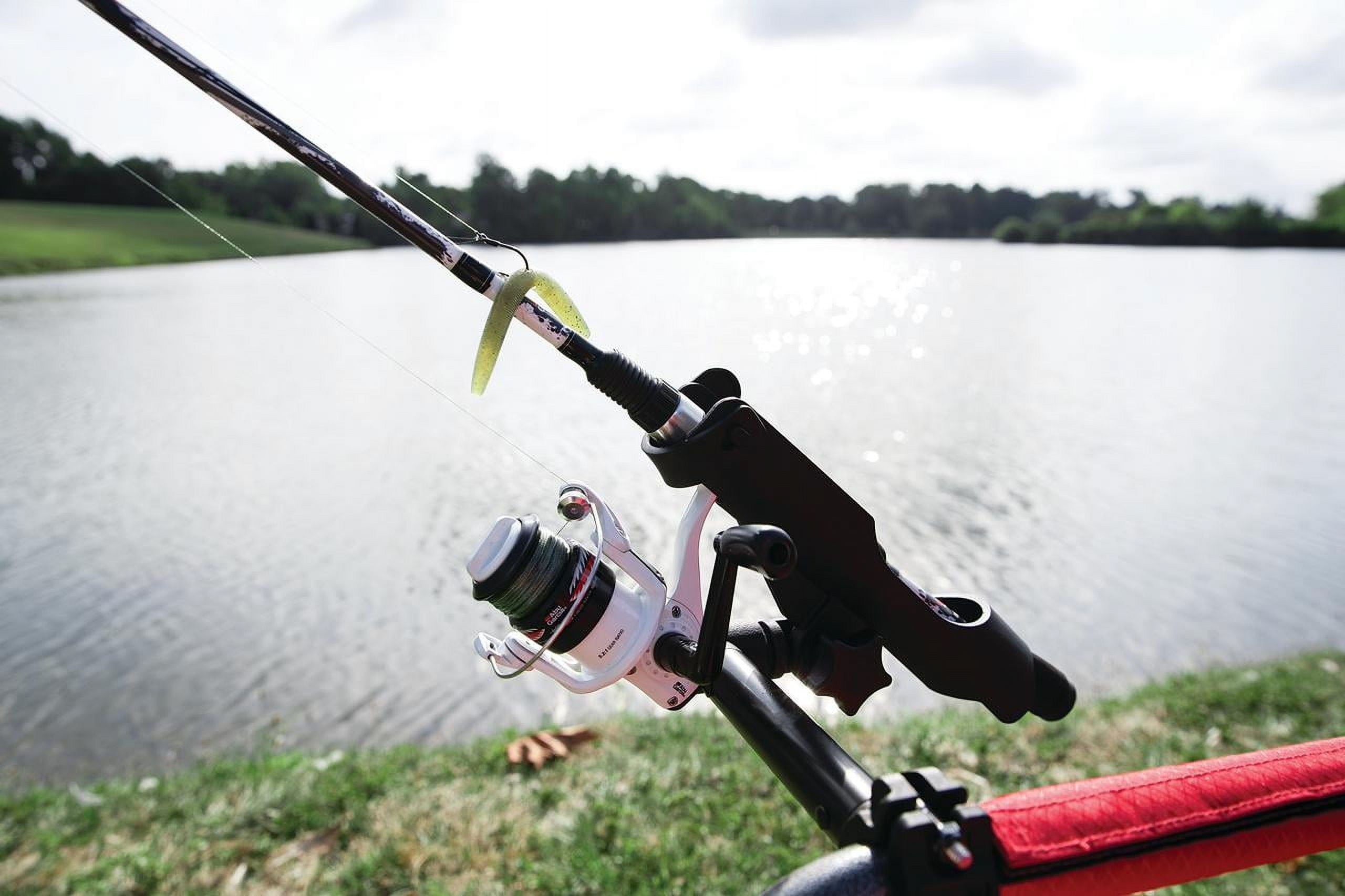 Universal Fishing Rod Holder Chair Attachment, Black