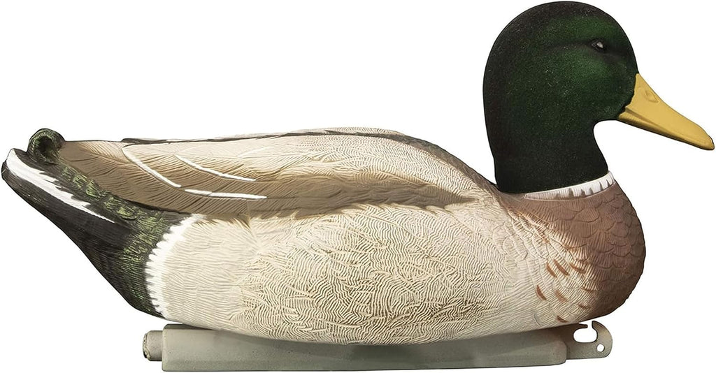 Magnum Mallard Duck Decoys | High Contrast Visibility | Unsinkable with Swivel Heads | Flocked, Painted, or Flocked Heads with Bag | Foam Filled, | Easy Setup, Weighted Keels | 6 Count