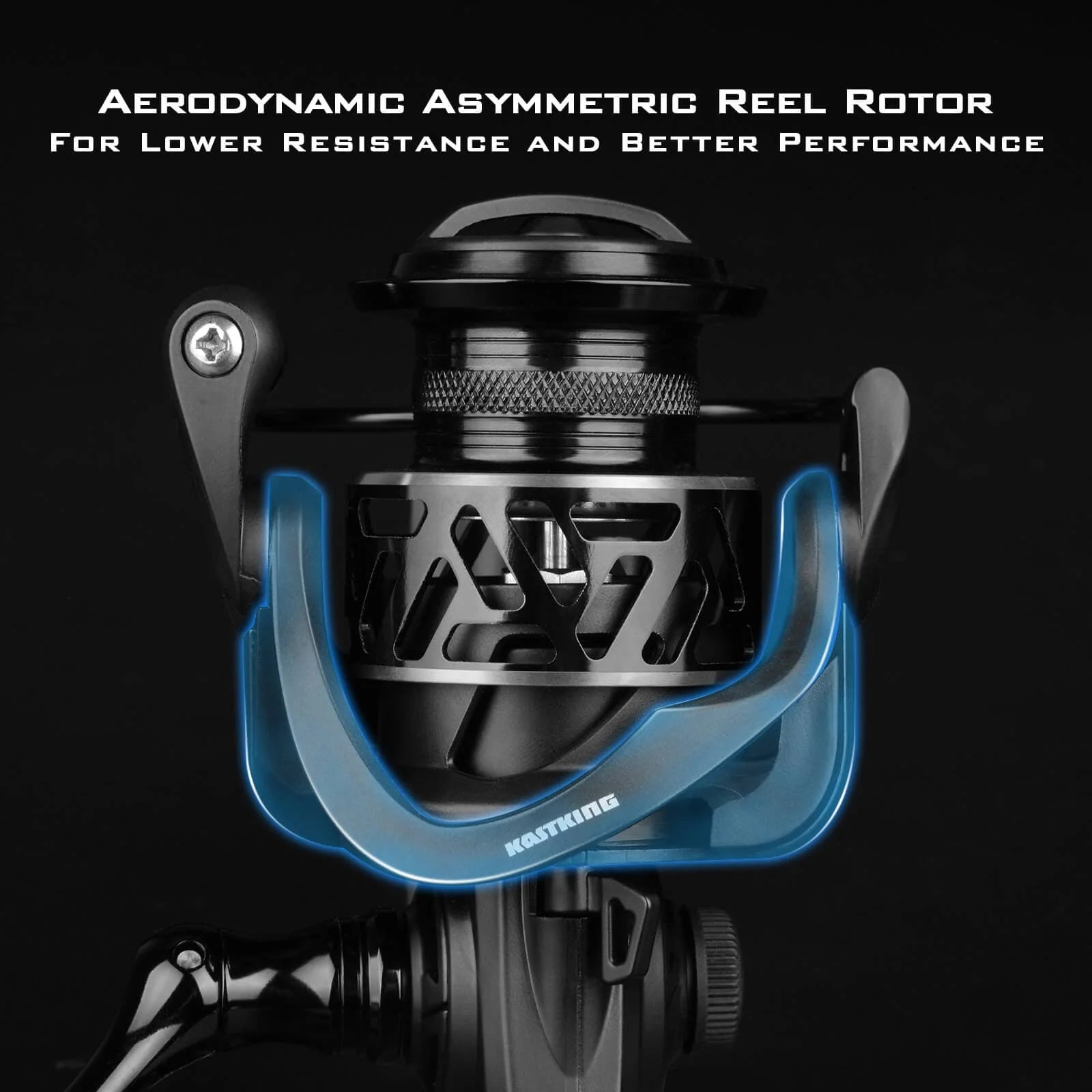 Zephyr Spinning Reel Graphite Frame 5.2:1 Gear Ratio 7+1 Ball Bearings Fresh and Saltwater-Black 2000