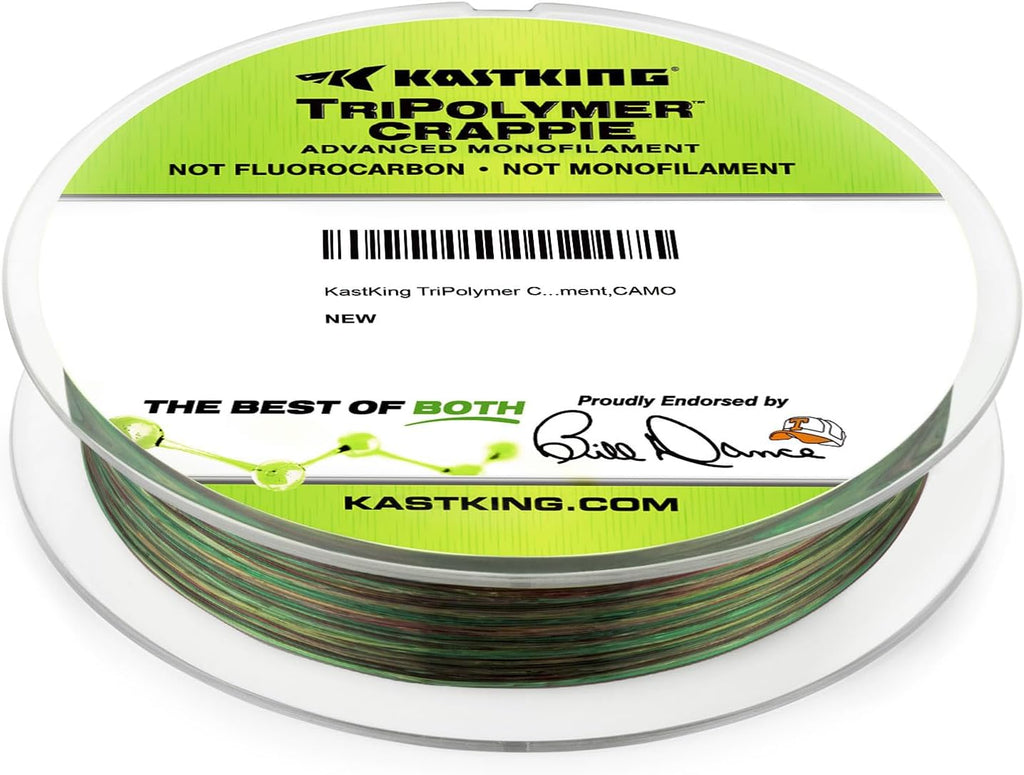Tripolymer Crappie Advanced Monofilament Fishing Line,Super Smooth