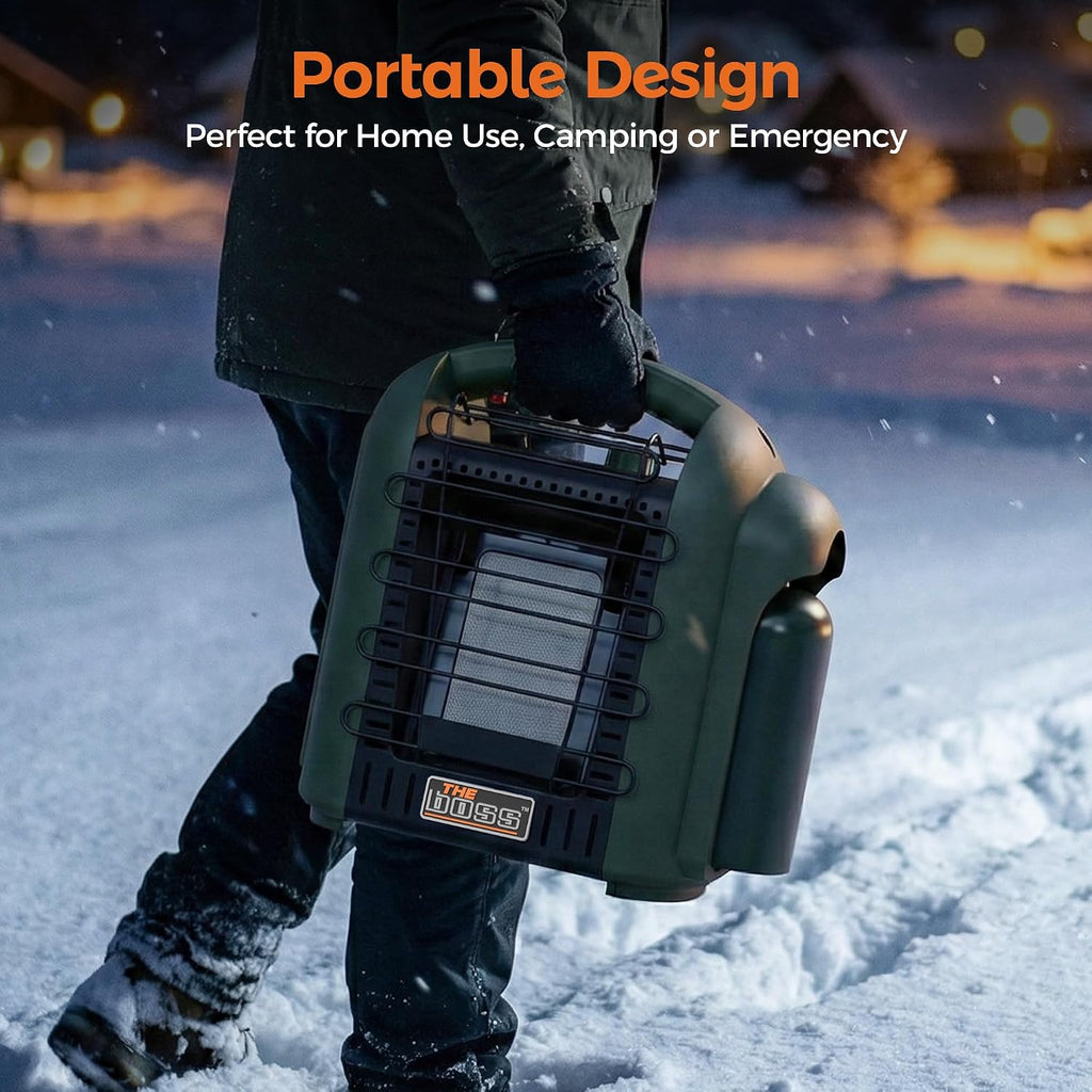 Propane Heater for Patio, 6000 BTU Portable Heater Outdoor Use Propane, Outdoor Space Heater for Camping