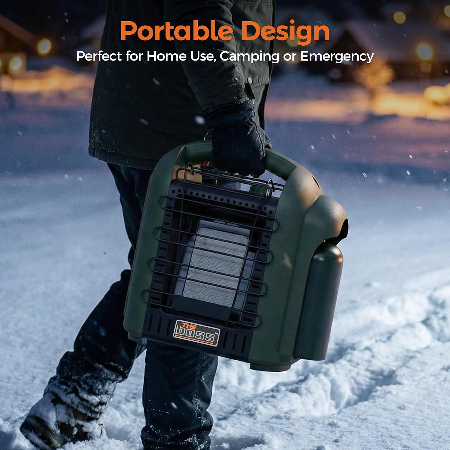 Propane Heater for Patio, 6000 BTU Portable Heater Outdoor Use Propane, Outdoor Space Heater for Camping
