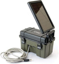 Trail Camera 12V/Solar Auxiliary Power Pack Durable Weather-Resistant Housing Easy Installation & Versatile Compatibility, Black