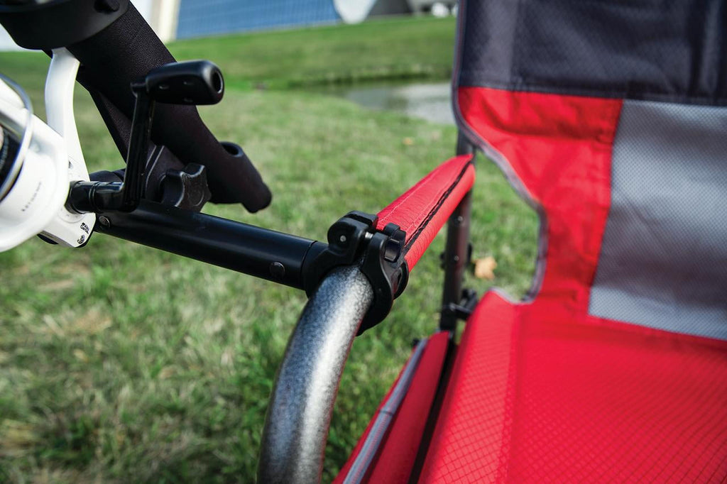 Universal Fishing Rod Holder Chair Attachment, Black