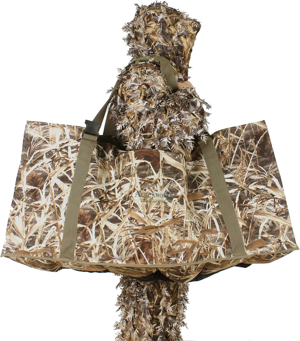 12 Slot Duck Decoys Bag with Waterfowl Hunting Blind Camouflage Printing