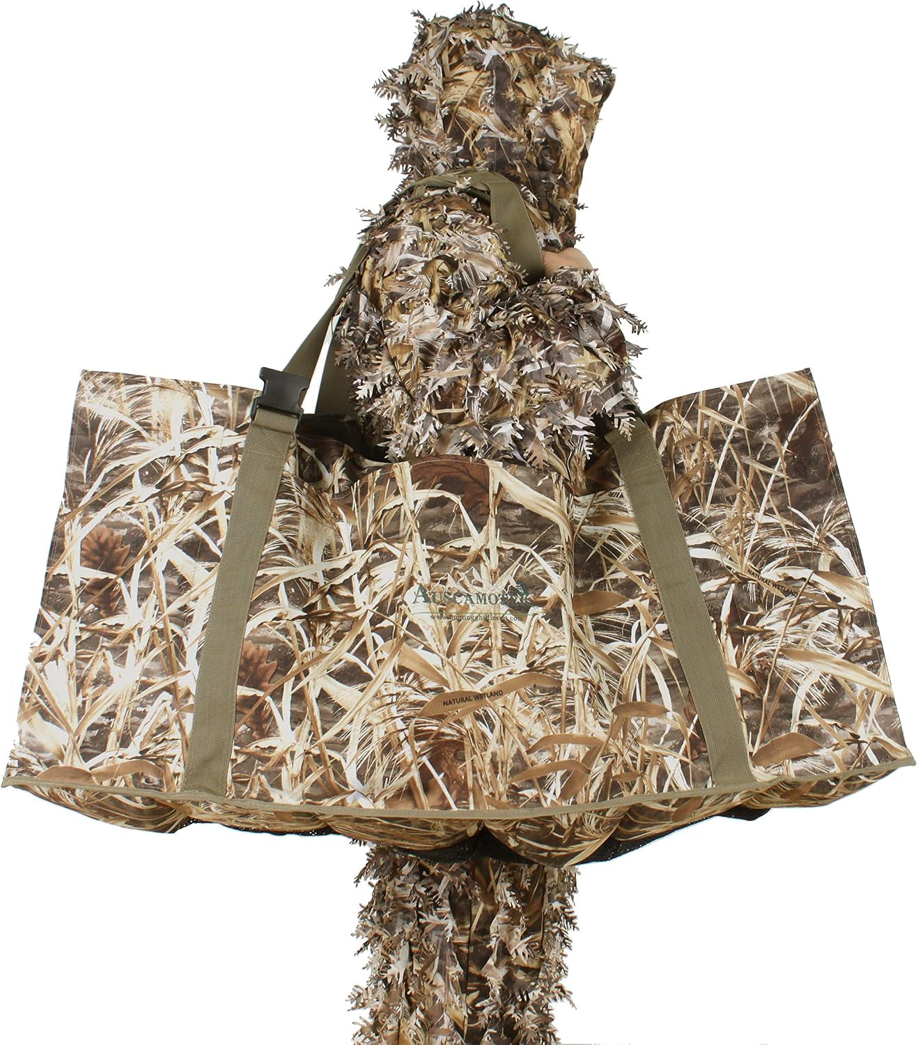 12 Slot Duck Decoys Bag with Waterfowl Hunting Blind Camouflage Printing