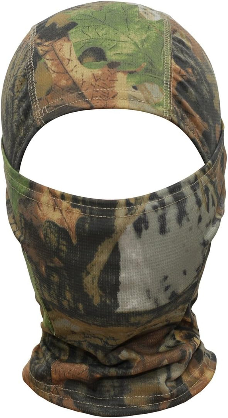 Camo Balaclava Face Mask, Tactical Breathable Hood for Outdoor